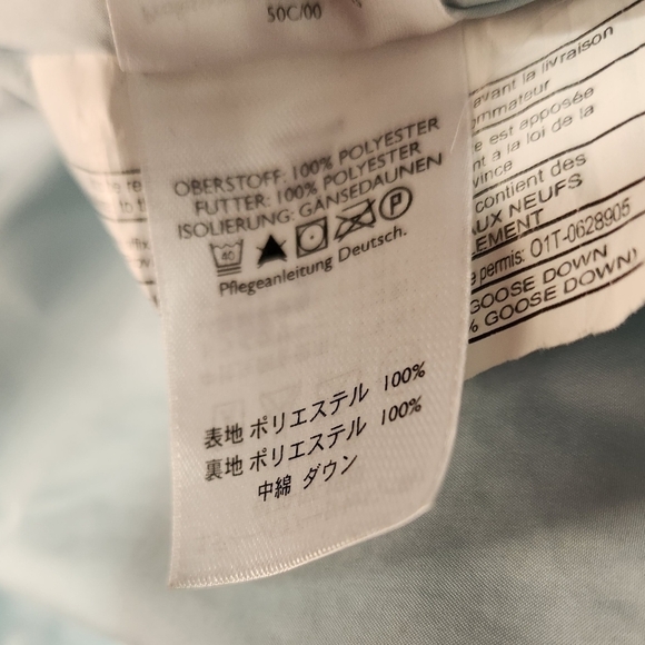 Eddie Bauer Womens Green/Purple Plaid Goose Down Puffer Vest-Size L - Picture 7 of 11